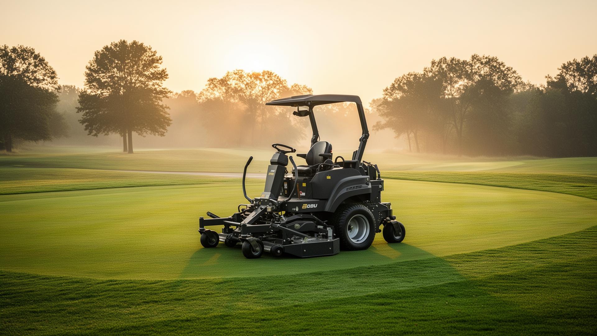 Campo de golfe ao amanhecer